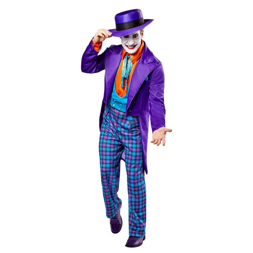 Deluxe Joker Halloween Costume for Adults Purple Suit