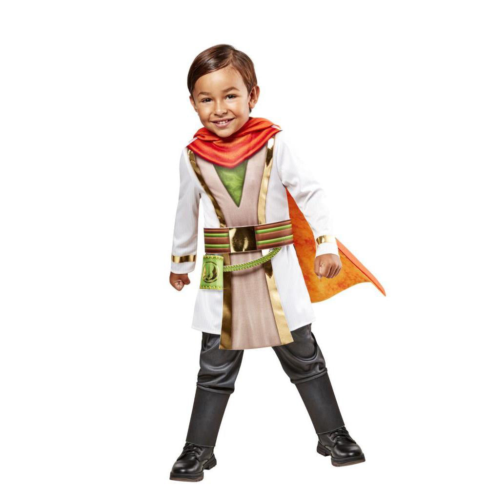 Star Wars Young Jedi Adventures Hooded Jumpsuit Costume with Cape and Gloves – Green