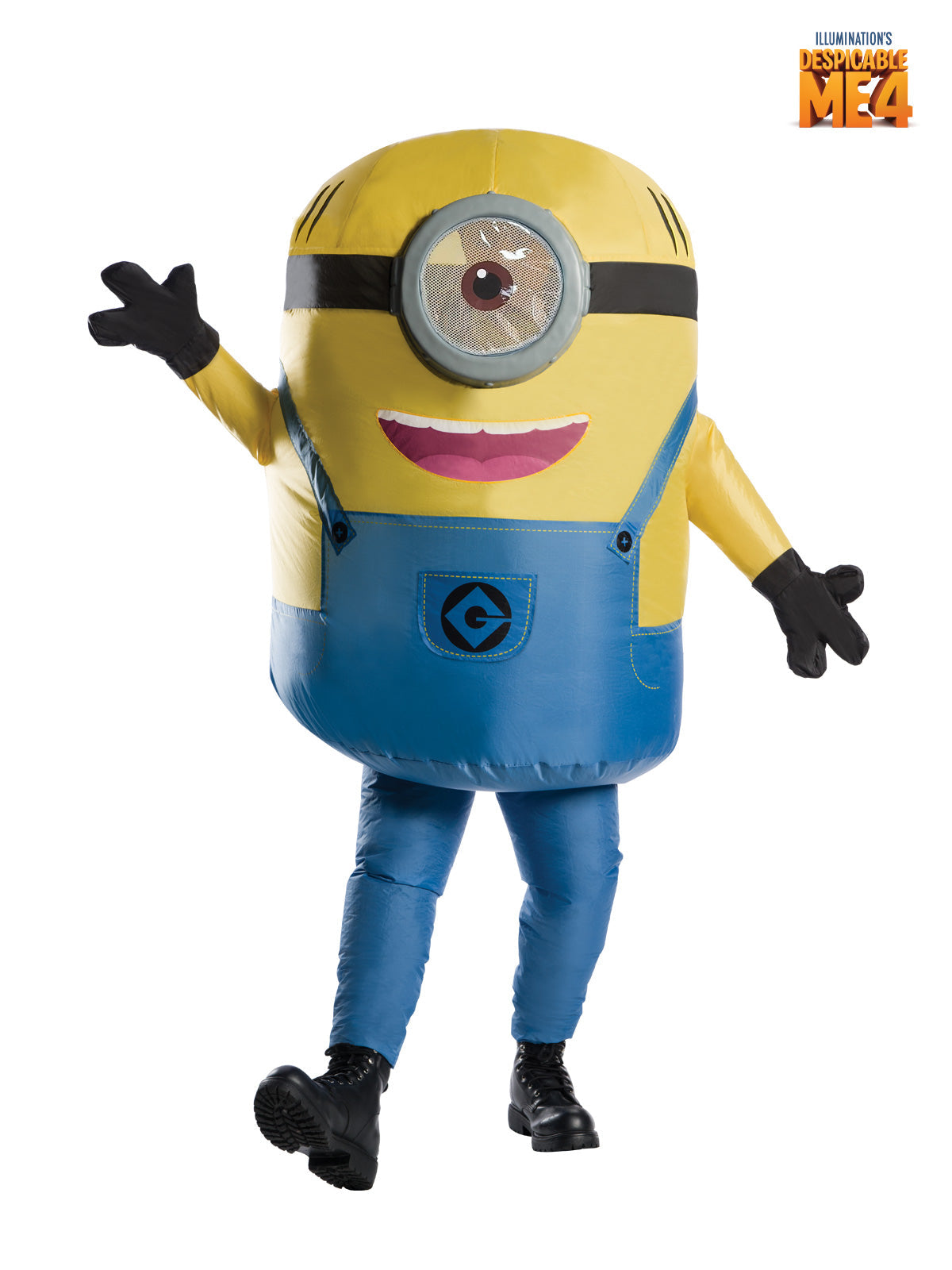Minion Inflatable Costume Adult Despicable Me 4 Suit with Fan and Goggles View