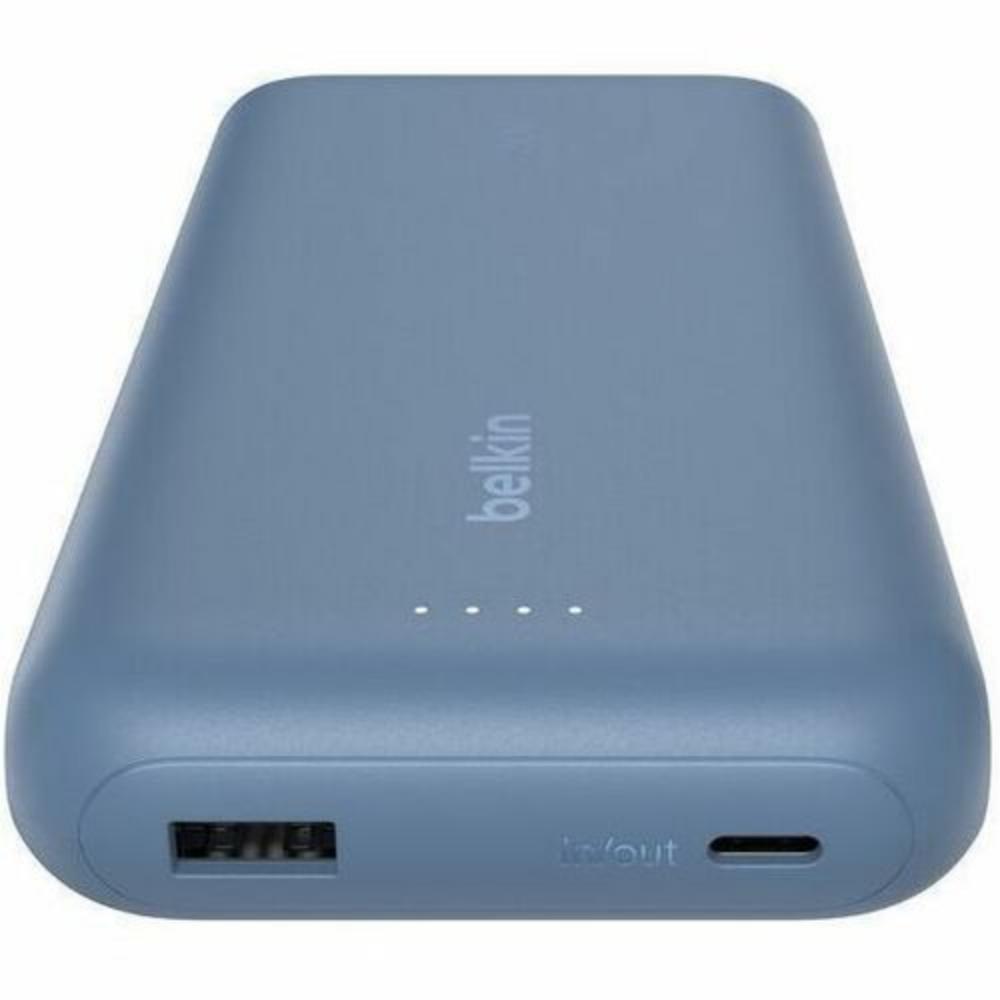 Belkin BoostCharge Power Bank with Integrated USB-C Cable Blue