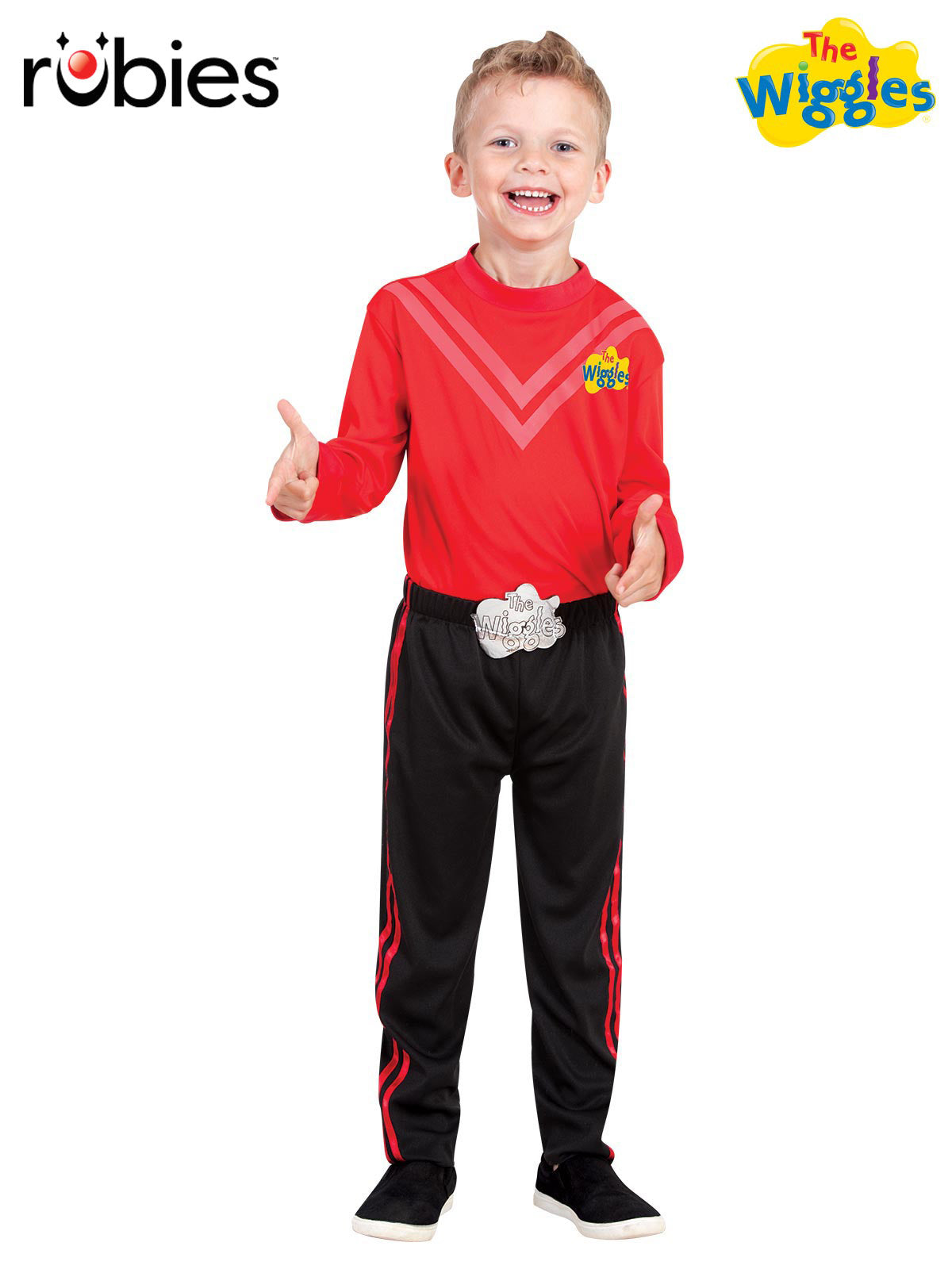 The Wiggles Costume Child Red Wiggle Skivvy & Pants Set for Kids - Red
