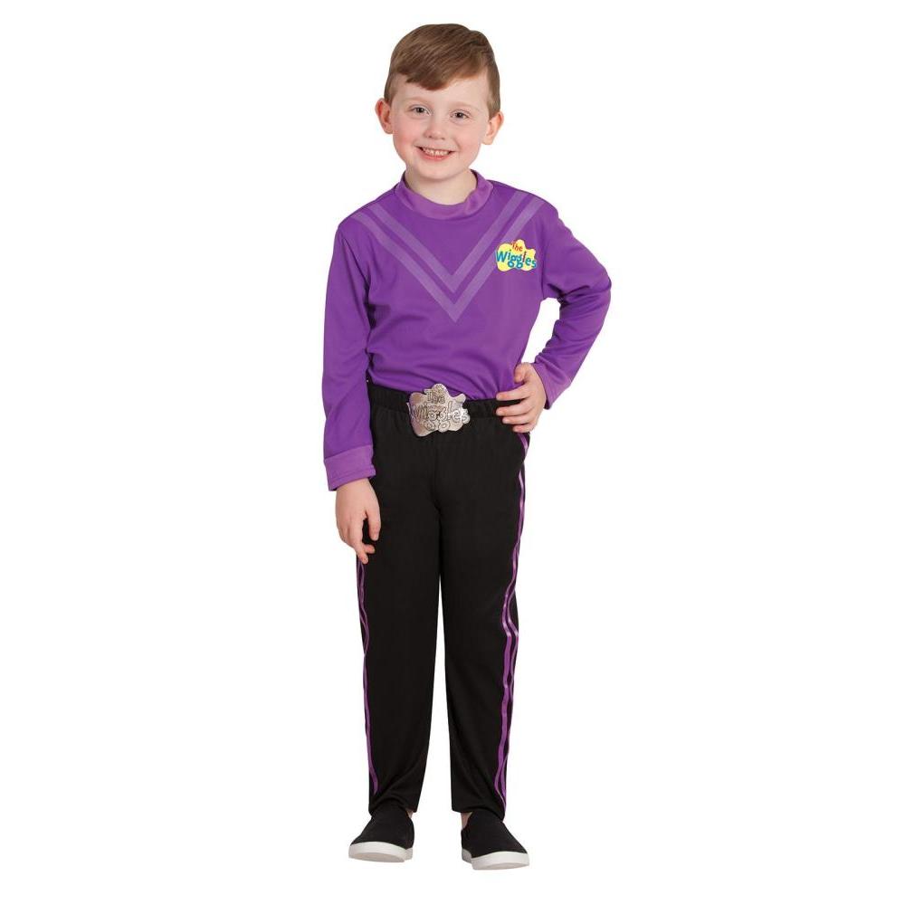 The Wiggles Costume Child Purple Wiggle Skivvy and Pants Set for Kids - Purple