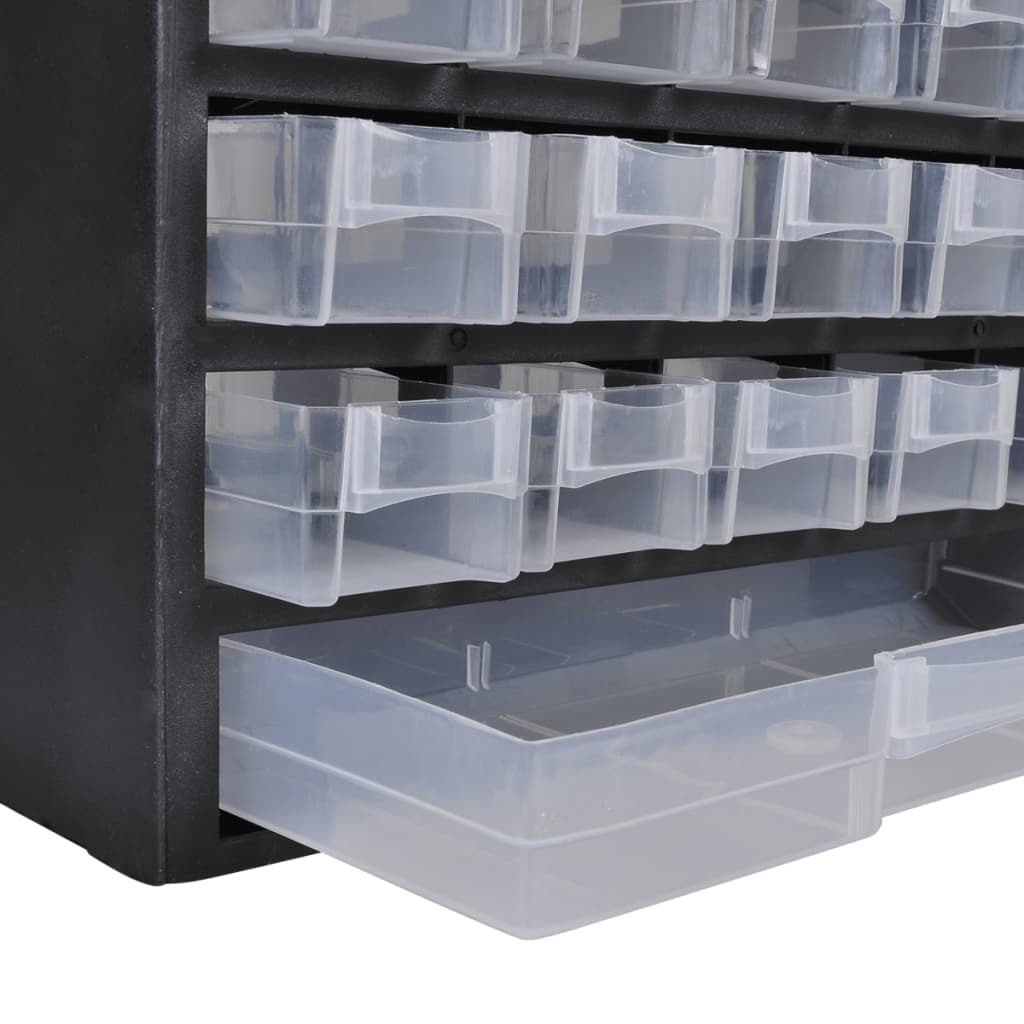 41 Drawer Plastic Storage Cabinet Tool Box Small Parts Organizer Wall Mount
