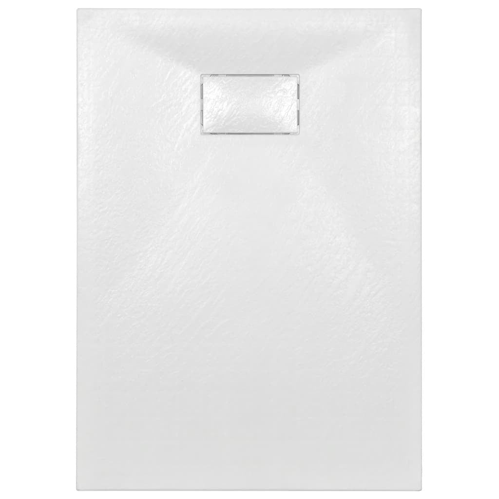 Bathroom Shower Base Tray 100x70cm White SMC Low Profile Anti Slip