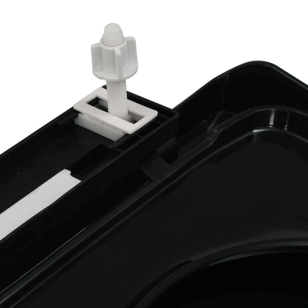 Soft Close Toilet Seat Quick Release Black Polypropylene Bathroom WC