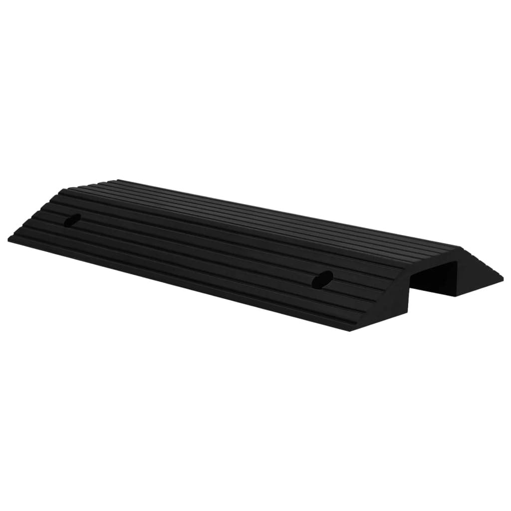 Rubber Bridge Threshold Ramp 80x40x8cm Non-Slip Wheelchair Doorway Ramp