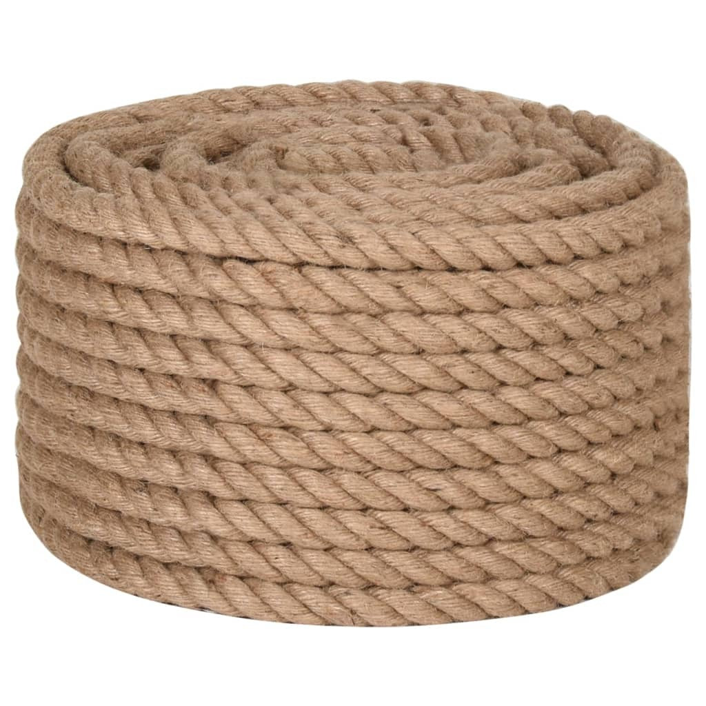 Jute Rope 50m x 16mm Thick Natural Hemp Twine Cord Craft Gardening Decor