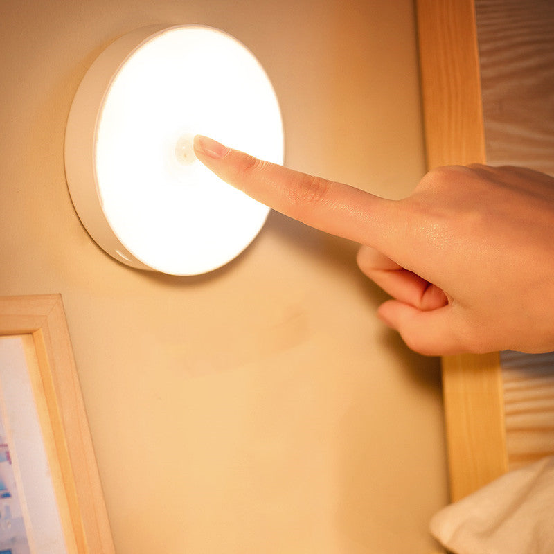 LED Motion Sensor Night Light – Warm & White Light Options