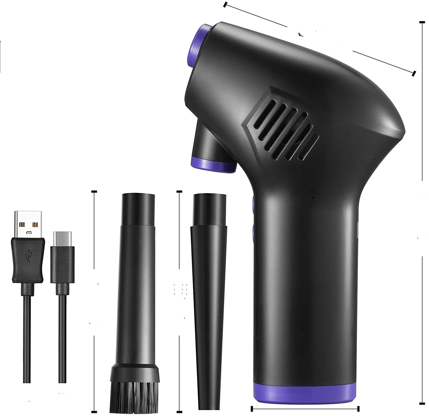 Cordless Electric Air Duster – Compressed Air Blower for Computer, Keyboard, Camera, and Small Appliances