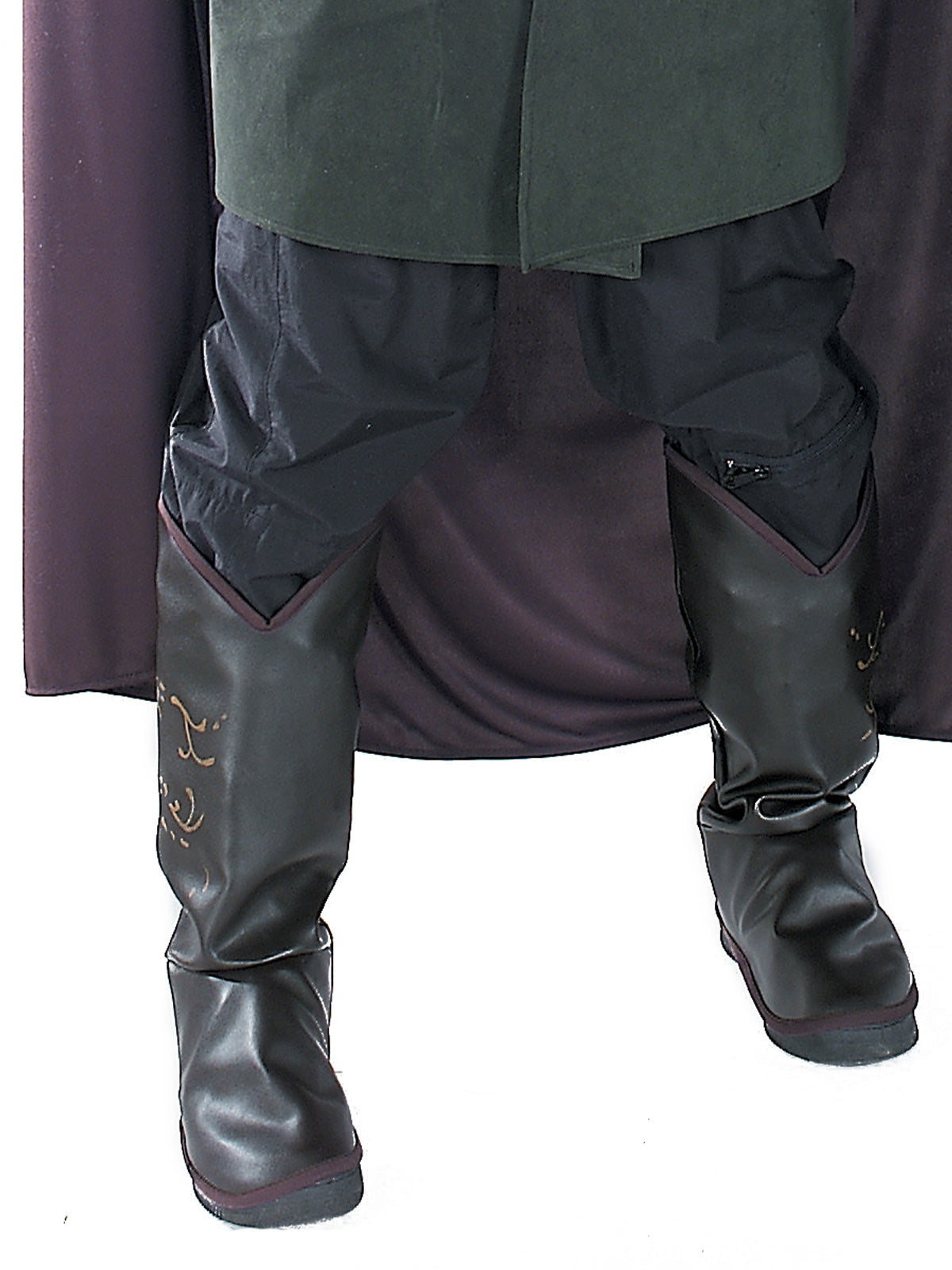 Elf Warrior Mens Costume Adult Fantasy Tunic Cloak Belt Boot Tops for Halloween