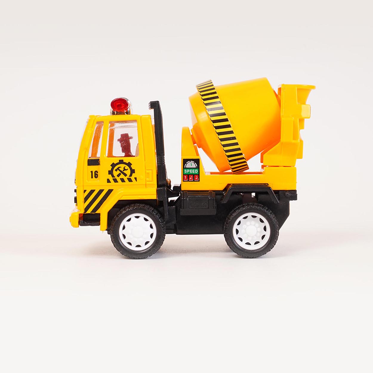 Concrete Mixer Toy Truck with Pull Back Action and Rotatable Mixer Drum
