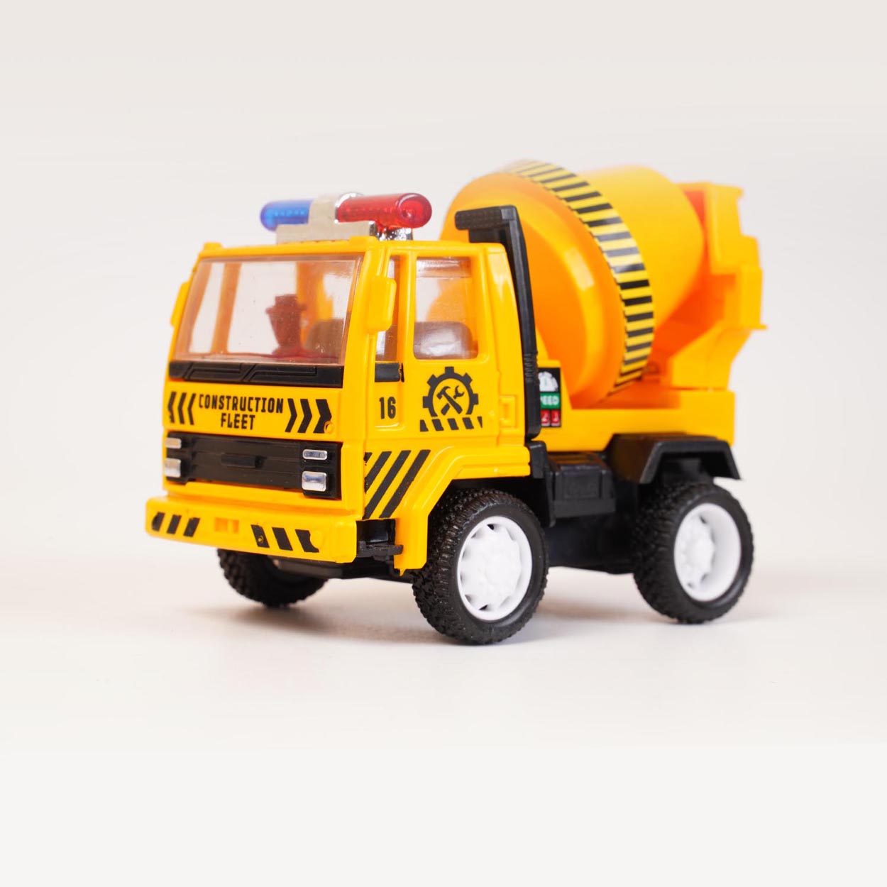 Concrete Mixer Toy Truck with Pull Back Action and Rotatable Mixer Drum