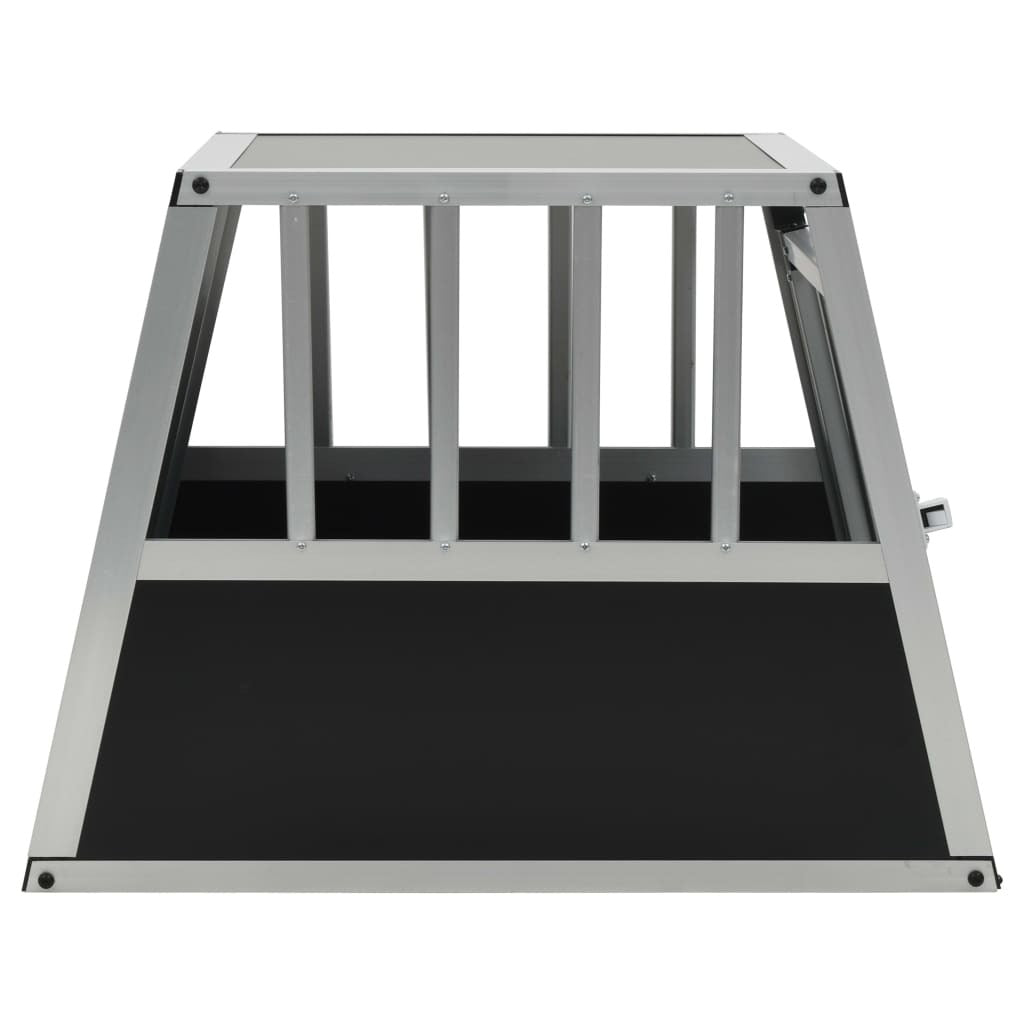 Dog Cage Single Door 54x69x50cm Aluminium Car Travel Crate Pet Carrier