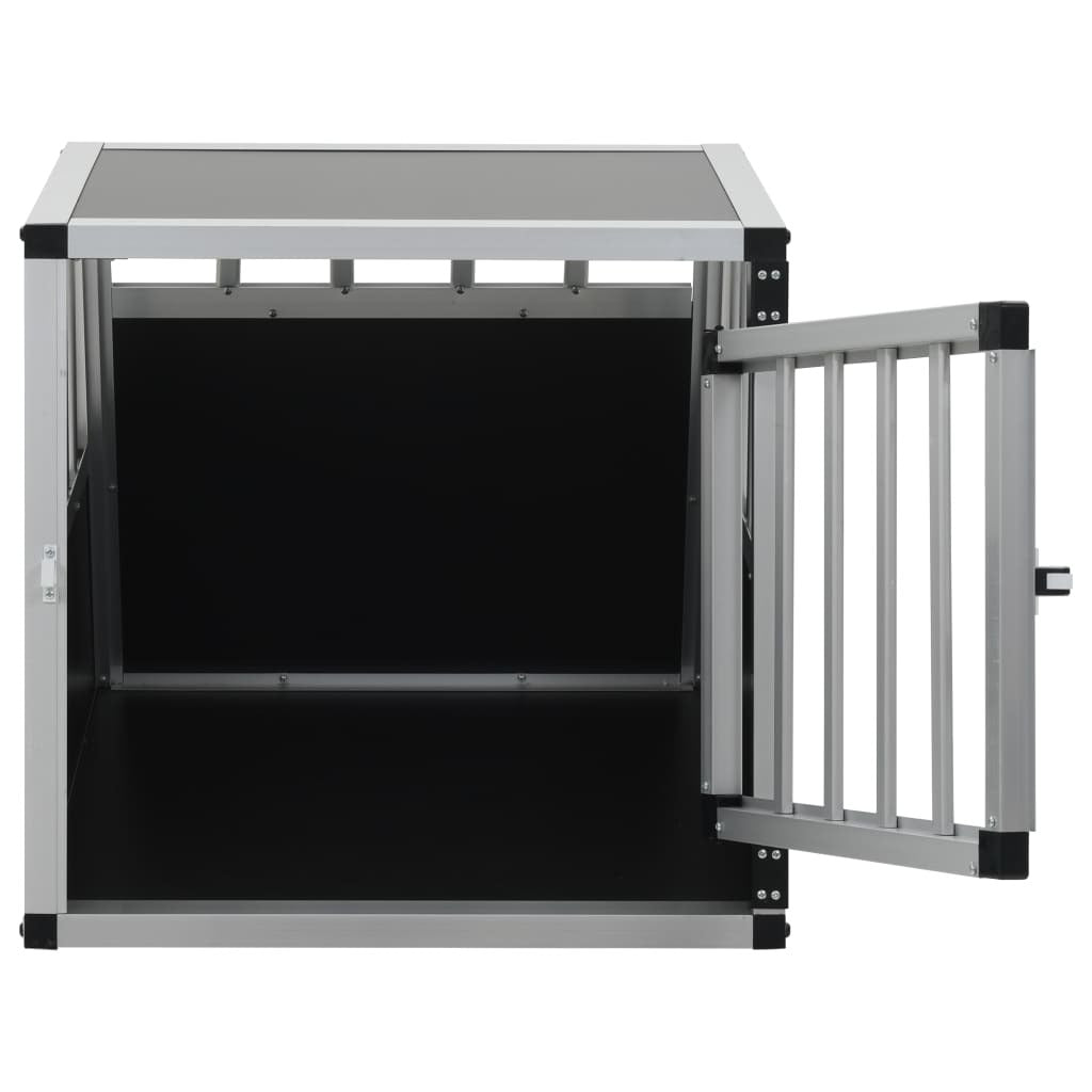 Dog Cage Single Door 54x69x50cm Aluminium Car Travel Crate Pet Carrier