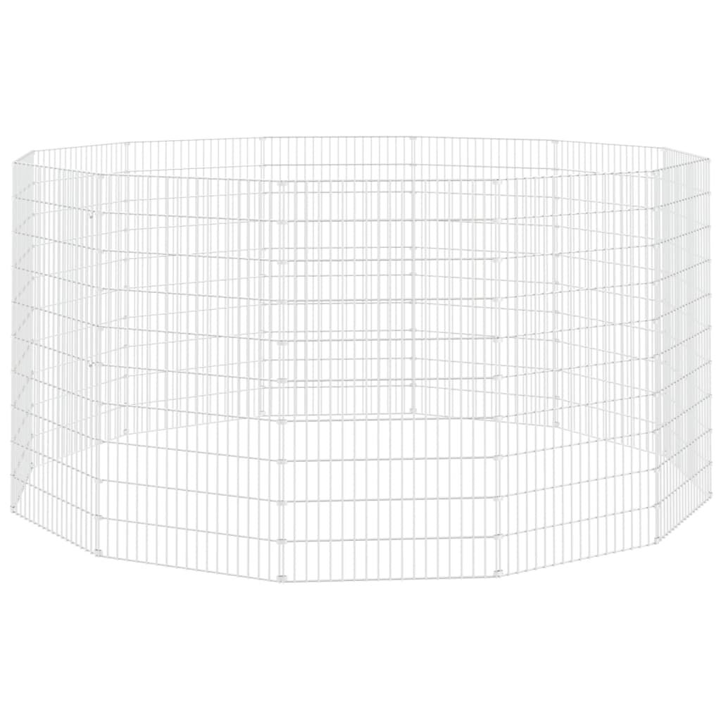 Free Range Animal Enclosure 12-Panel 54x100 cm Galvanised Iron