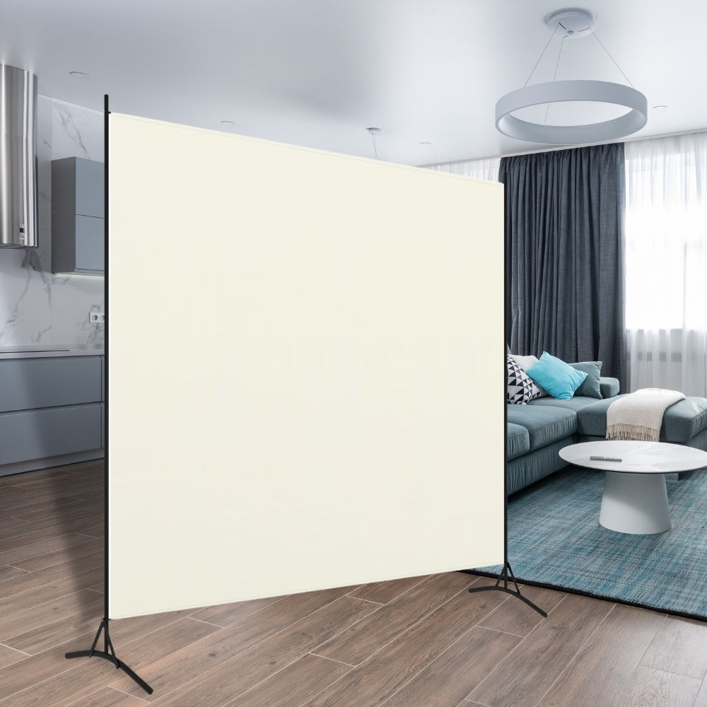 Room Divider White 175x180 cm Fabric