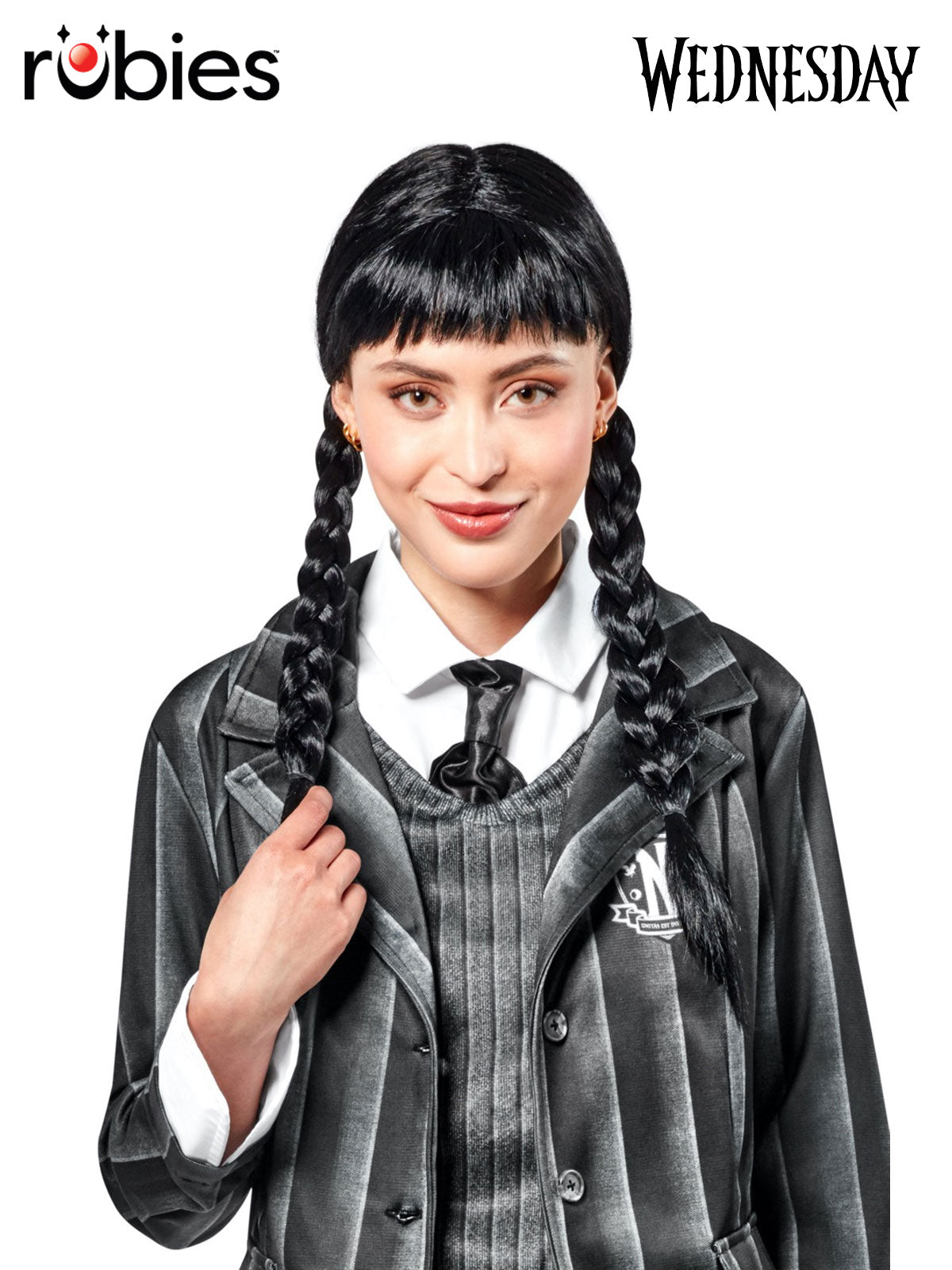 Wednesday Wig (Netfllix Series) Adult