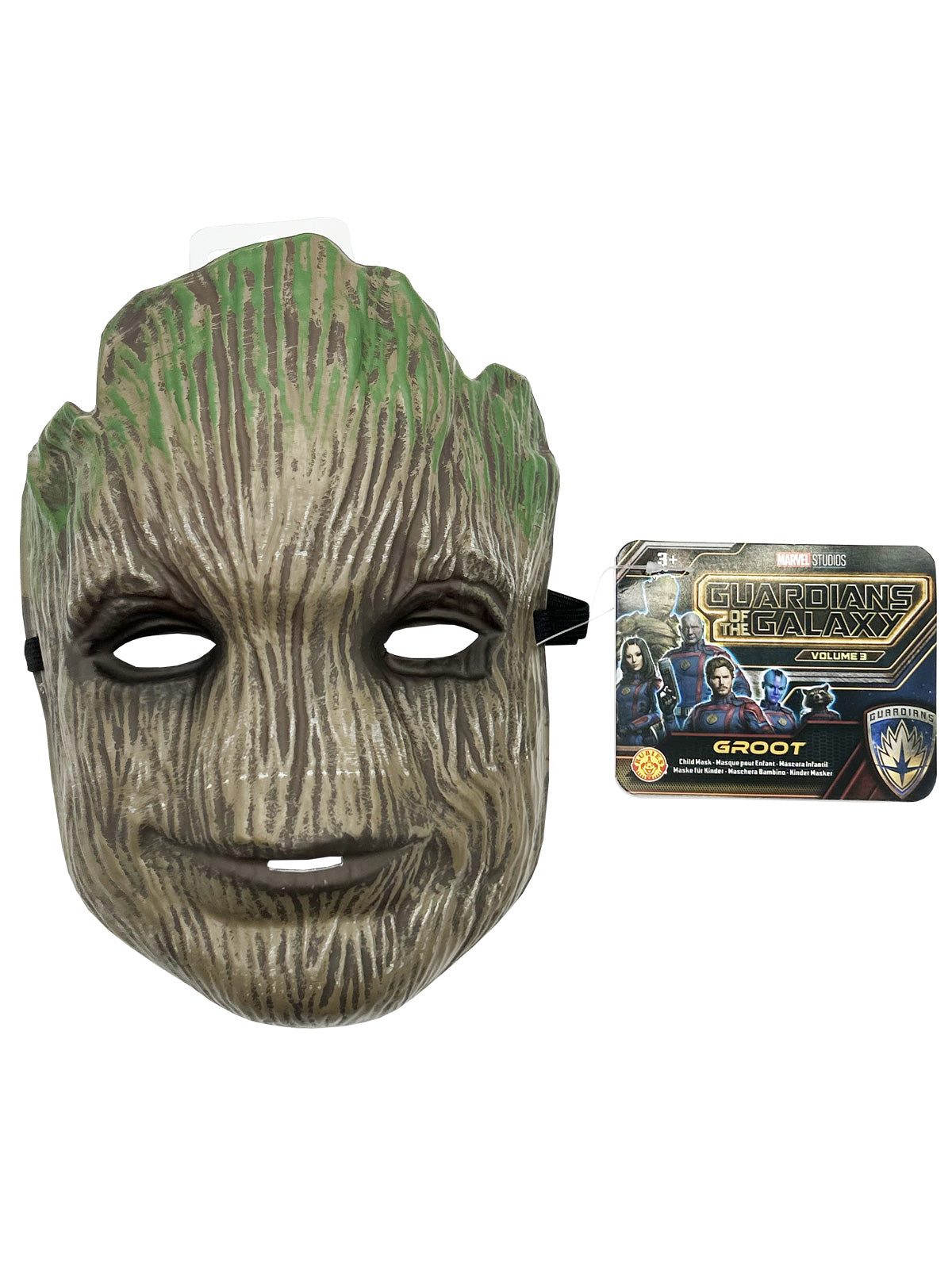 Groot Kids Mask from Guardians of the Galaxy 3 with Tree and Elastic Strap