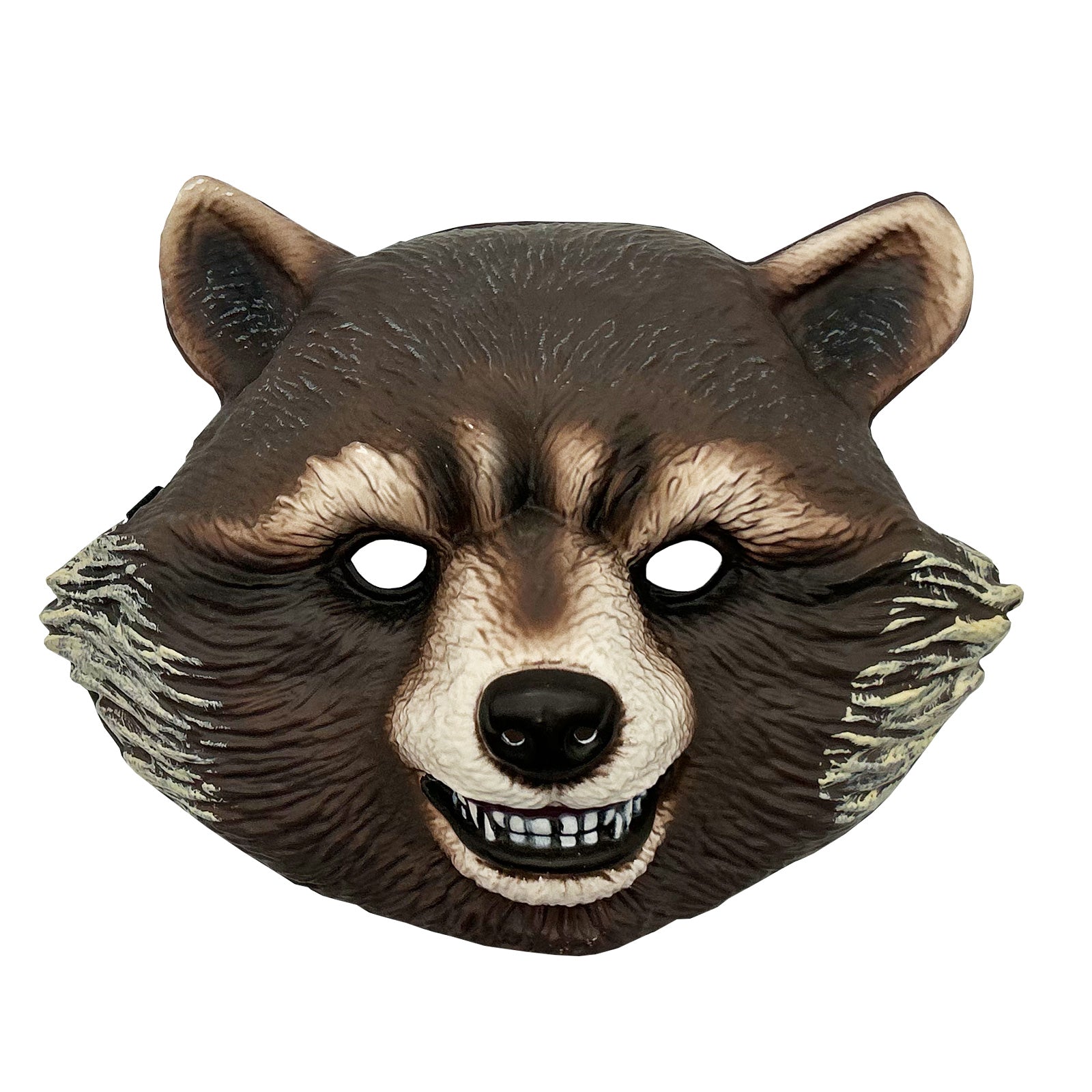 Marvel Rocket Raccoon Vacuform Mask with Painted Features for Guardians of the Galaxy - Brown Colour