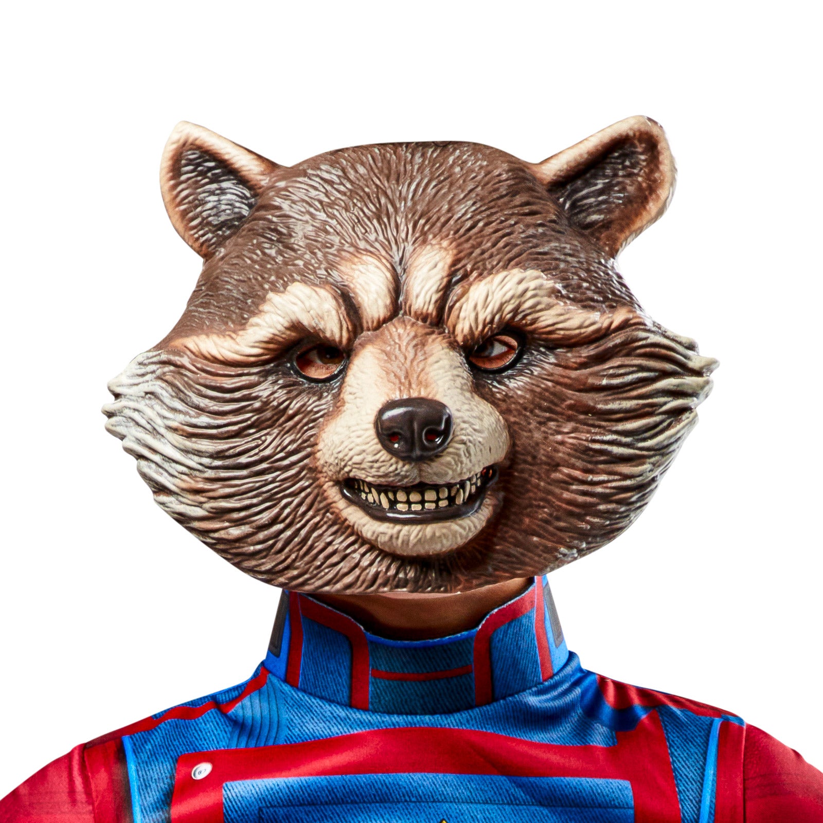 Marvel Rocket Raccoon Vacuform Mask with Painted Features for Guardians of the Galaxy - Brown Colour
