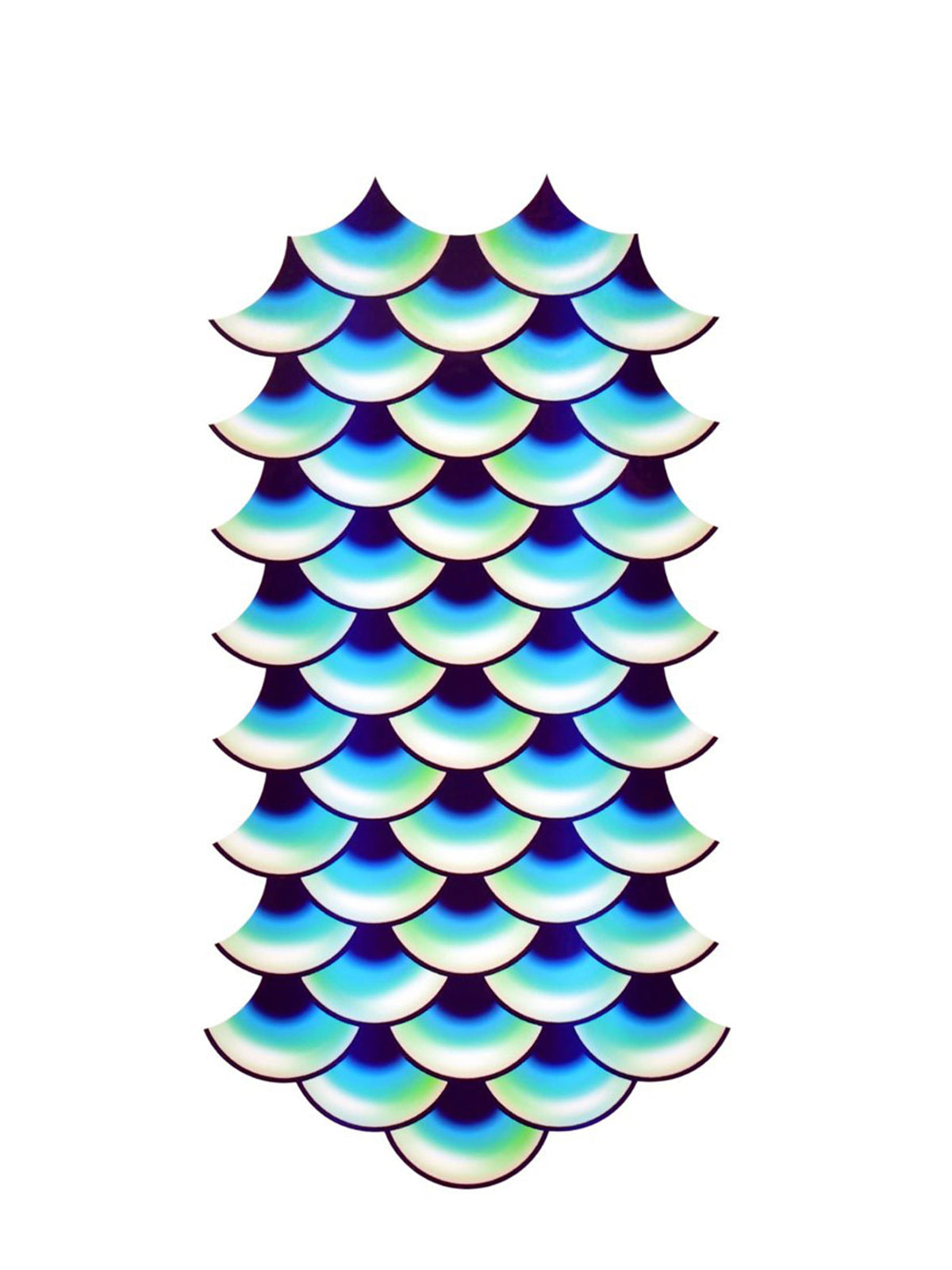 Mermaid Scales Tattoo Kit Large Temporary Tail Design for Teens and Adults