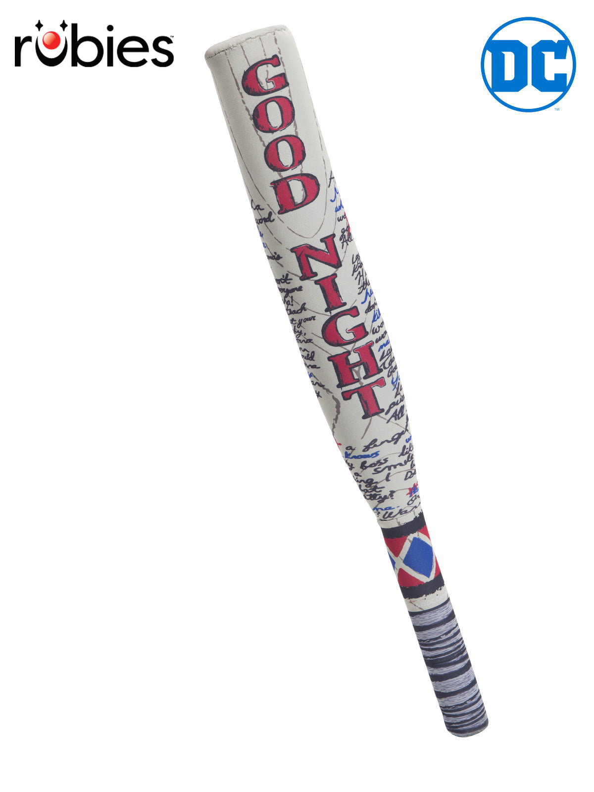 Harley Quinn Neoprene Bat from Birds of Prey Foam Toy with Good Night Print