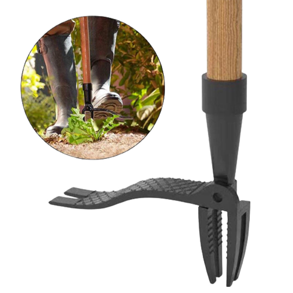 Stand Up Weed Puller Tool 4 Claws Manual Weeder Root Remover
