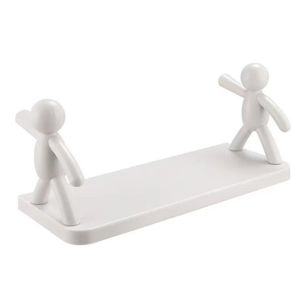 Wall-Mounted Human-Shaped Guardrail Hook Storage Rack