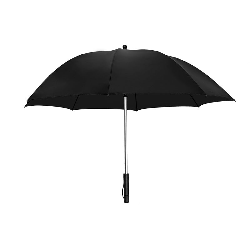 Sun Protection Parasol Foldable Fan Beach Umbrella- USB Rechargeable