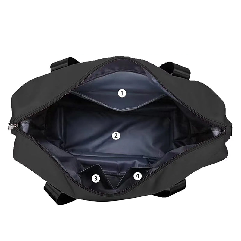 Large Capacity Collapsible Travel Bag with Dry and Wet Compartment