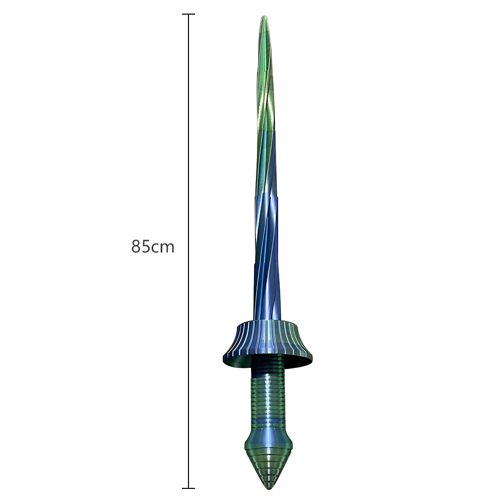 3D Retractable Metallic Spiral Toy Katana Stress Relief Decompression Toy