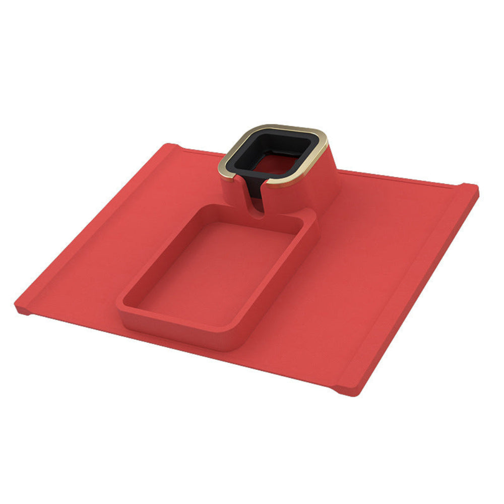 Removable Silicone Sofa Armrest Portable Cup Holder with Snack Tray