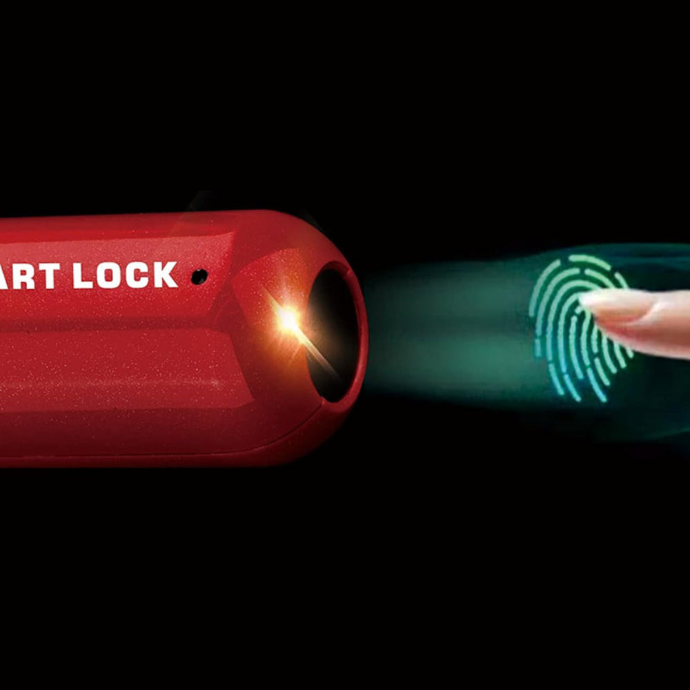 Smart Keyless Mini Travel Padlock with Fingerprint Sensor- USB Charging