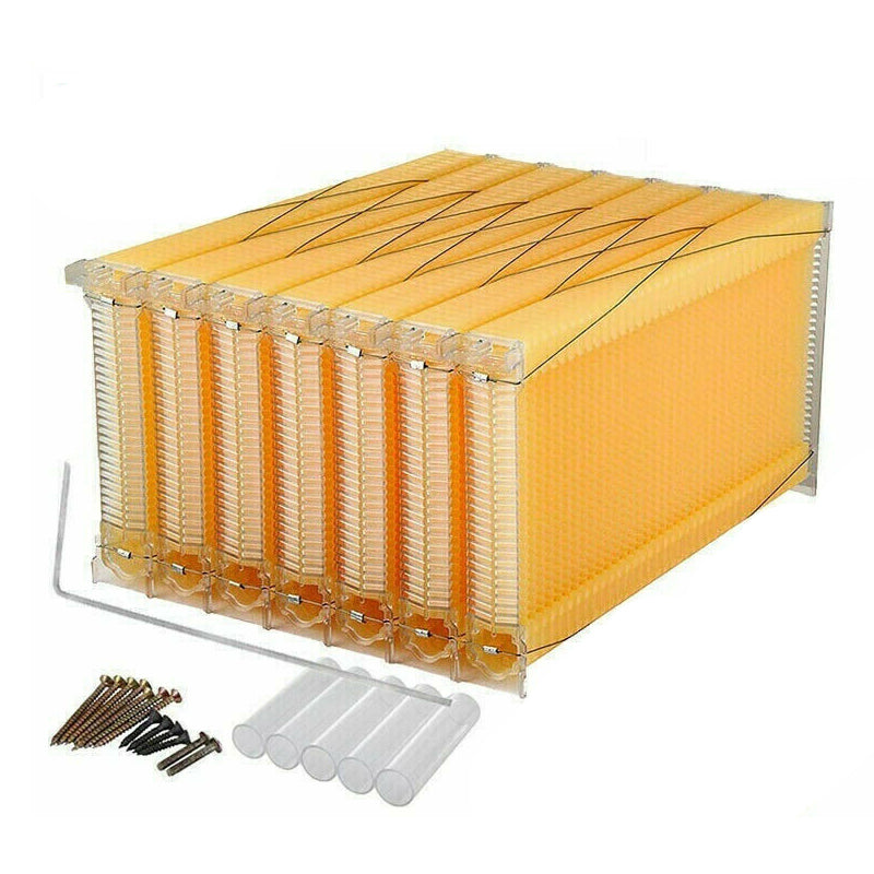 7 Pcs Unassembled Sheets Beehive Wooden Frames Beekeeping Supplies