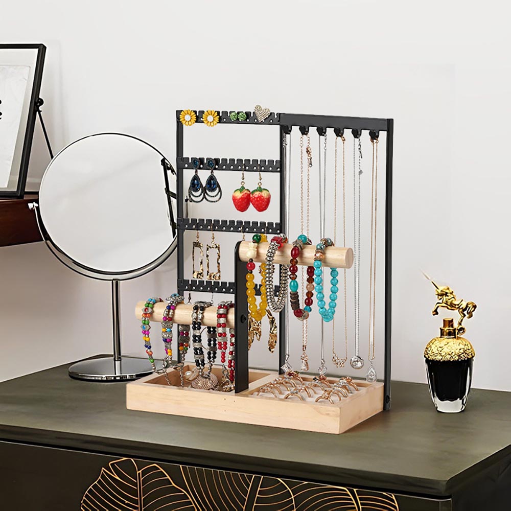 Desktop Jewelry Organizer Jewelry Stand With Ring And Bracelet Holder