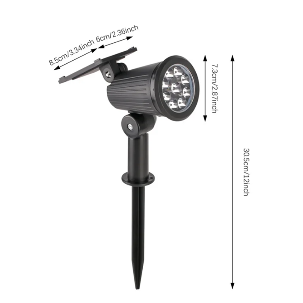9 LED Solar Spotlights