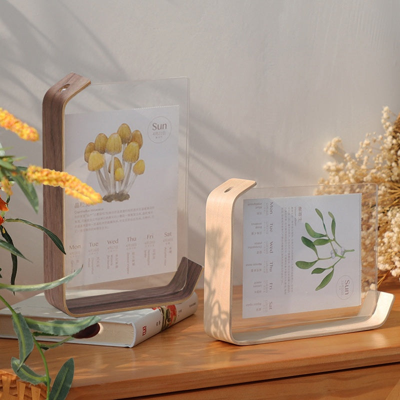 Acrylic Wooden Photo Frame Herbarium Display Frame