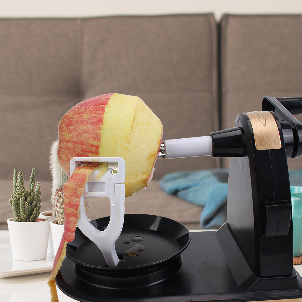 Multi-Function Hand-Cranked Fruit Peeler and Slicer