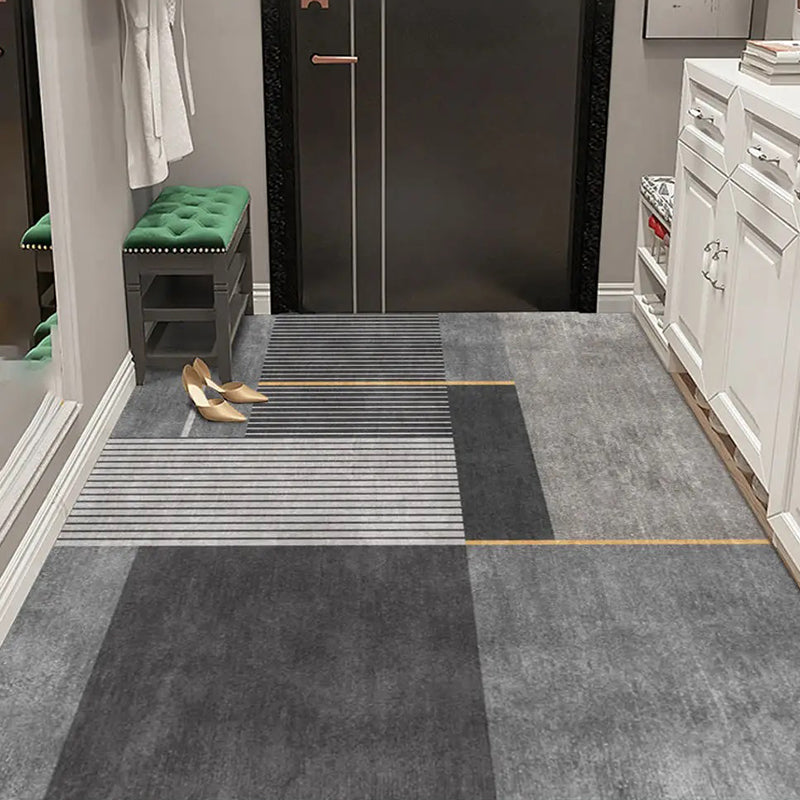 40x60cm Grey Geometric Living Room Tea Table Home Carpet Floor Mat