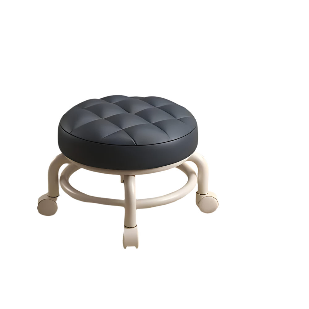 Multi-Functional Pulley Low Stool with Universal Wheels
