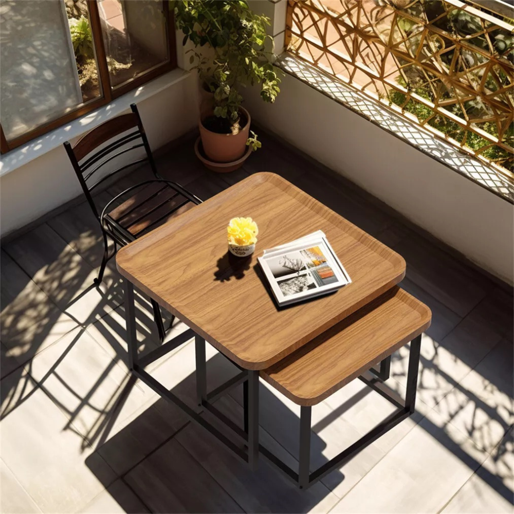 Modern Irregular Drop-shaped Coffee Table Set