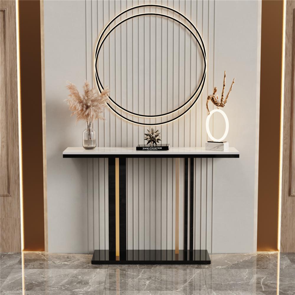 Stylish Marble Console Table for Living Room