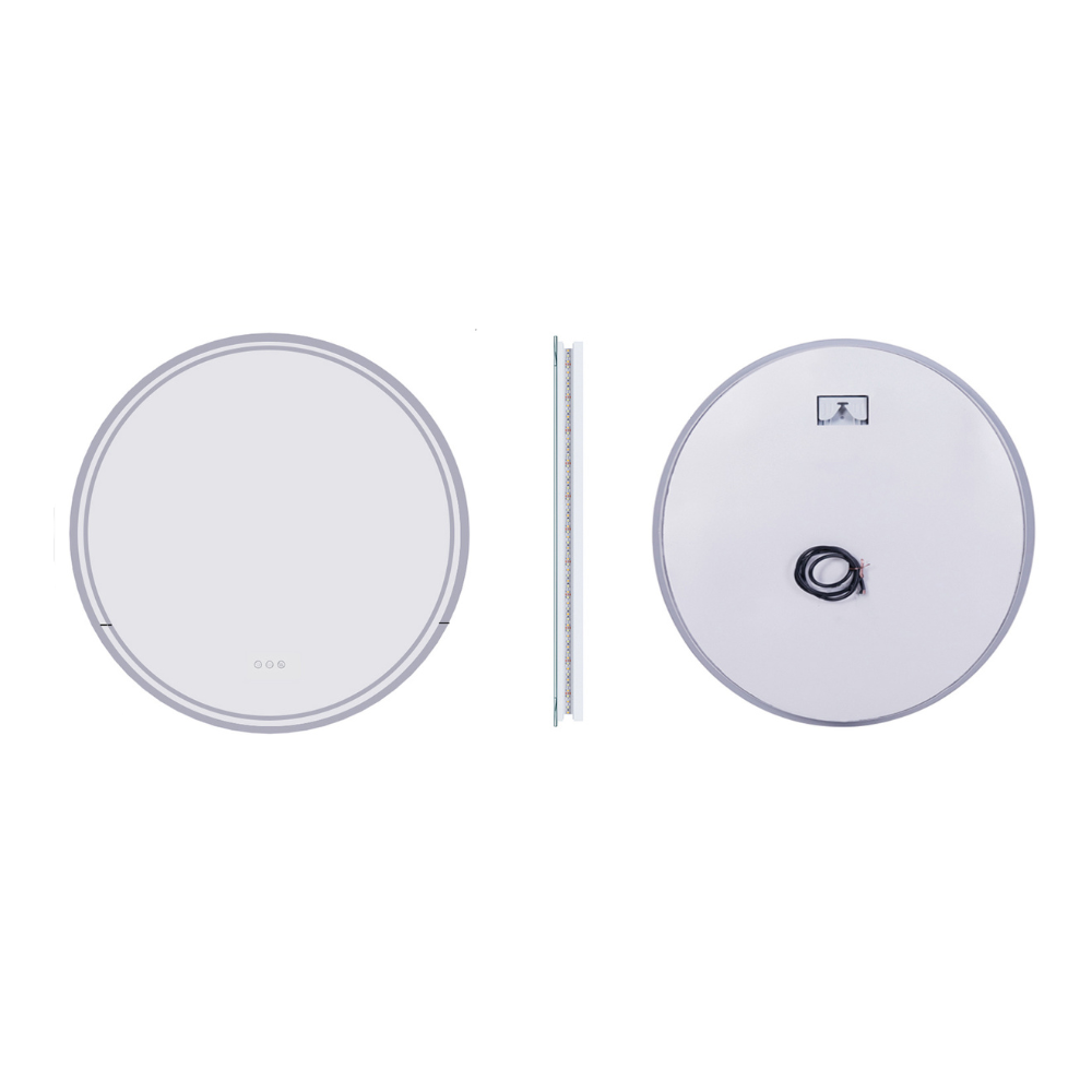 Smart Round Bathroom Mirror – Refined Design with Modern Features