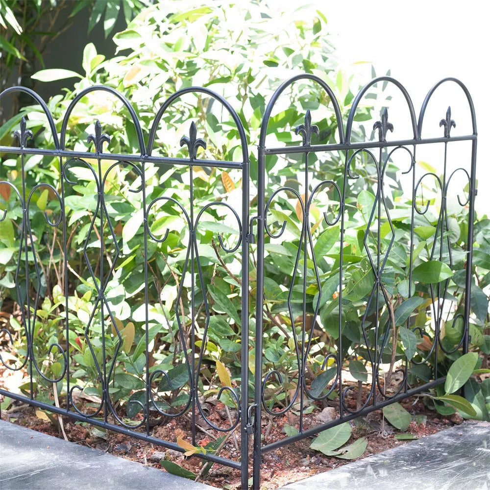 5pcs Outdoor Rustproof Landscape Border Folding Patio Fences
