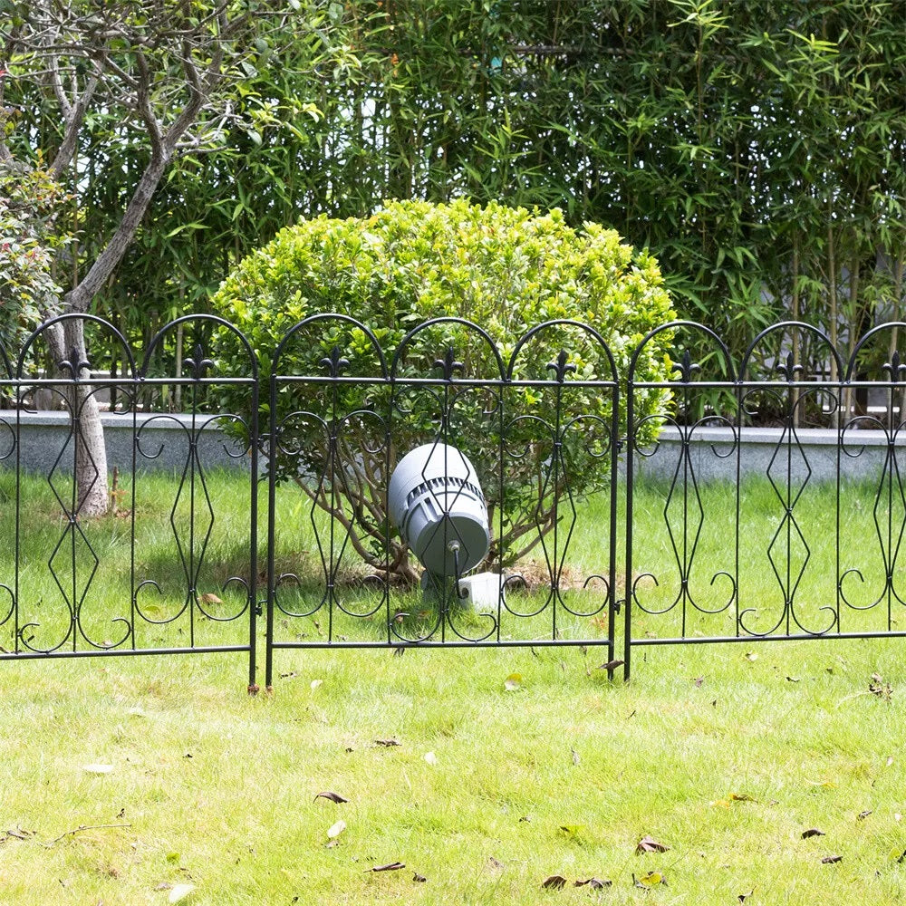 5pcs Outdoor Rustproof Landscape Border Folding Patio Fences