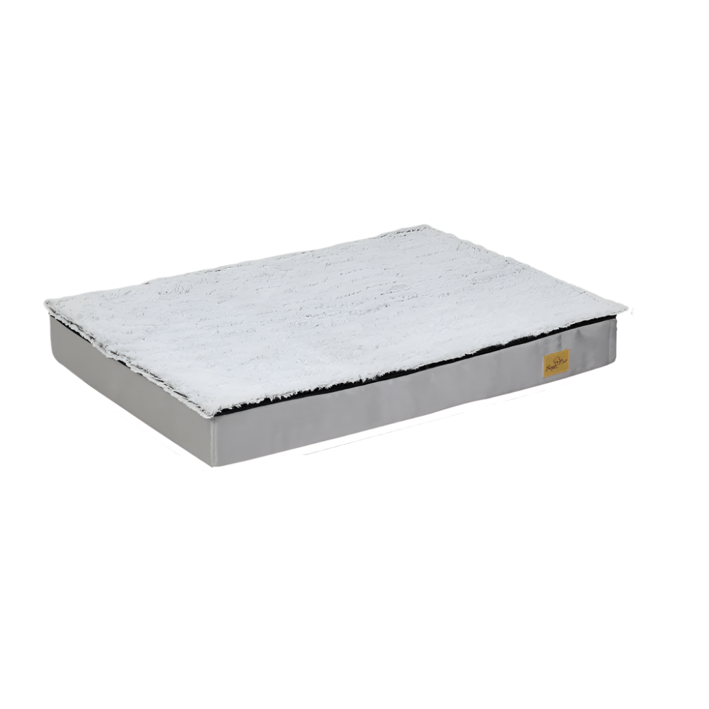 Orthopedic Pet Calming Bed Soft Sponge Foam Base with Removable Grey Cover