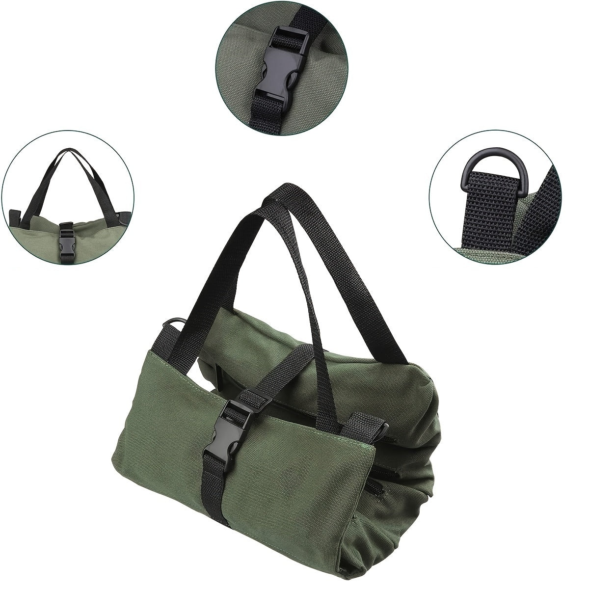 Canvas Tool Organizer Car First Aid Kit Wrap Roll Storage Case