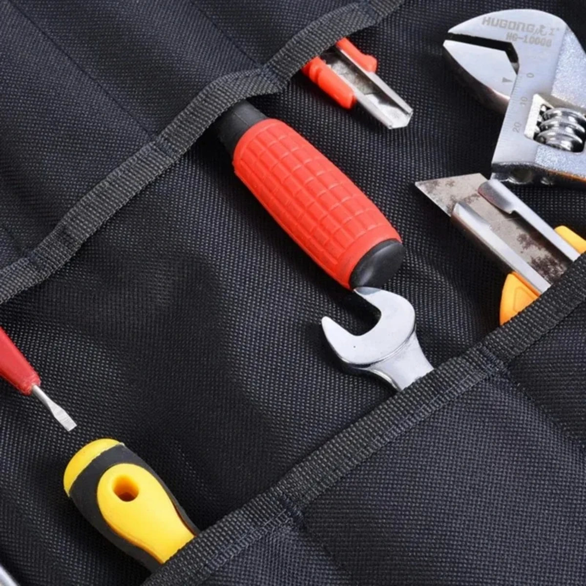 Canvas Tool Organizer Car First Aid Kit Wrap Roll Storage Case