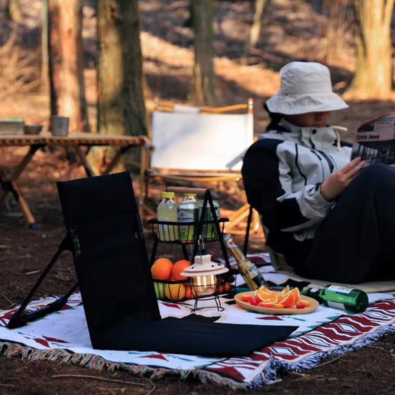 Foldable Camping Chair Outdoor Picnic Single Lazy Chair