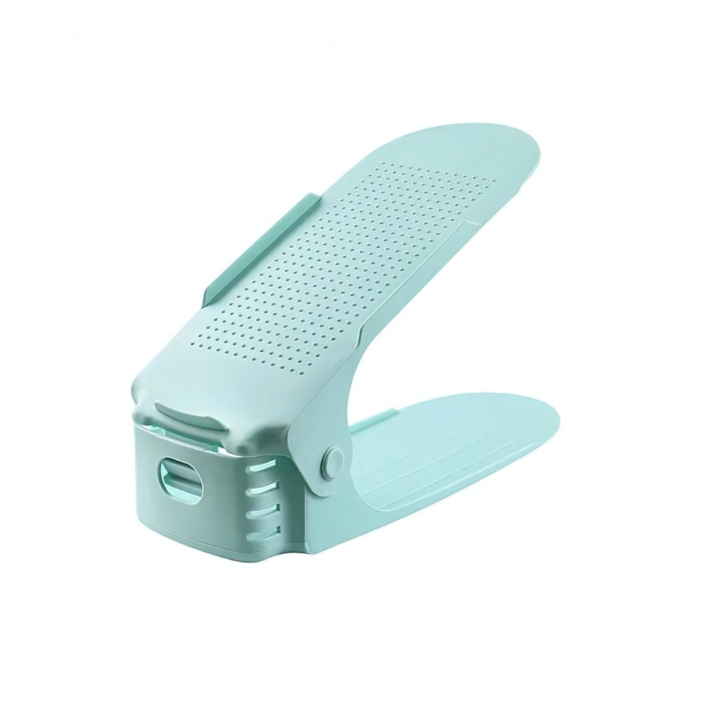 7 Pcs Double-Layer Integrated Adjustable Plastic Shoe Rack